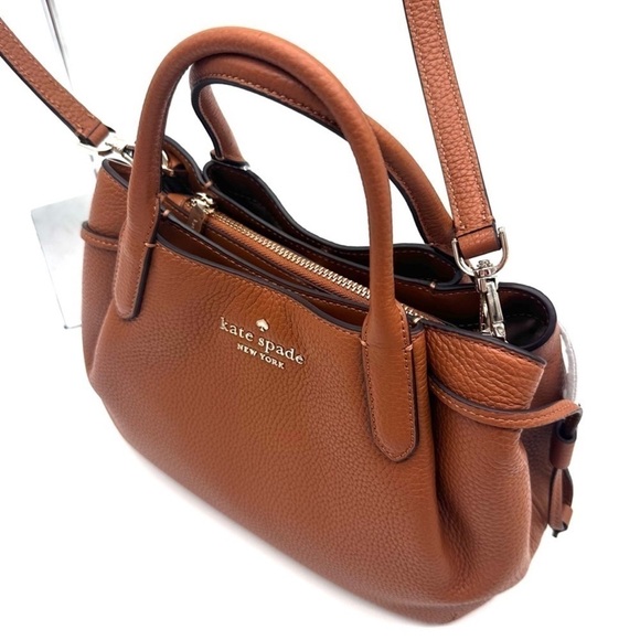 Kate Spade Small Dumpling Satchel Bag Brown (NWT) - Picture 6 of 11